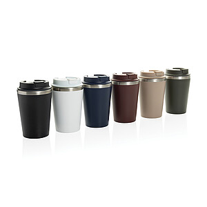Termohrnek 350ml z RCS recyklovaného PP, tmavě červená