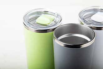 Termohrnek 500ml, nerez, plast, šedý