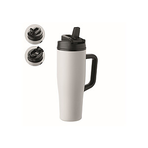 Termohrnek 900 ml, bílá - termohrnek s vlastním potiskem