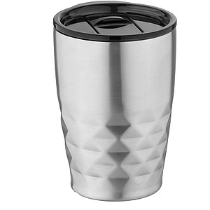 Termohrnek, objem 350 ml, stříbrná - termohrnek s vlastním potiskem