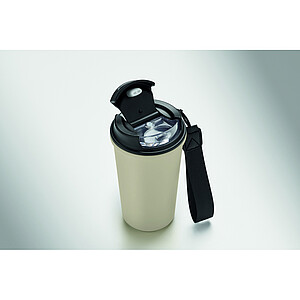 Termohrnek recyklovaný, 400 ml, béžová