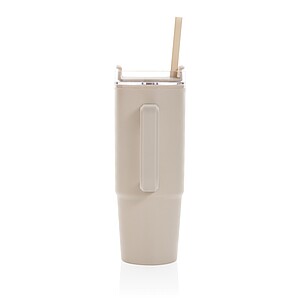 Termohrnek s madlem 750 ml z RCS recyklovaného plastu, krémová
