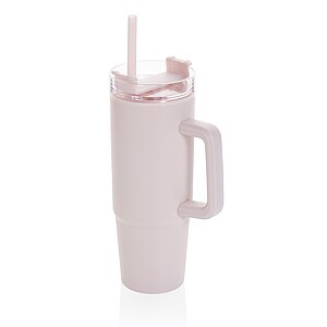 Termohrnek s madlem 750 ml z RCS recyklovaného plastu, růžová
