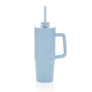 Termohrnek s madlem 900ml z RCS recyklovaného plastu, světle modrá