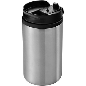 Termohrnek se šroubovacím víčkem, objem 300 ml, stříbrná - reklamní předměty