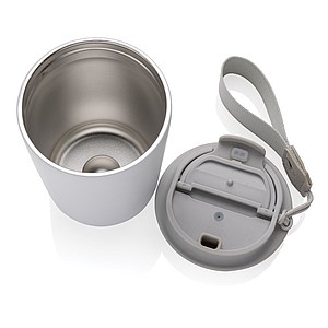 Termohrnek z recyklované oceli, 380 ml, bílá