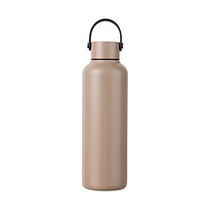 Termolahev 600 ml z recyklované oceli, tmavě béžová