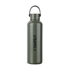 Termolahev 600 ml z recyklované oceli, vojenská zelená