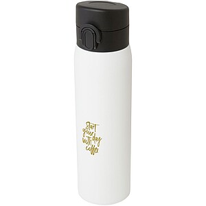 Termoska z recyklované nerezové oceli, 450ml, bílá