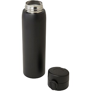 Termoska z recyklované nerezové oceli, 450ml, černá
