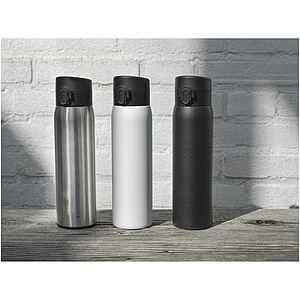Termoska z recyklované nerezové oceli, 450ml, černá