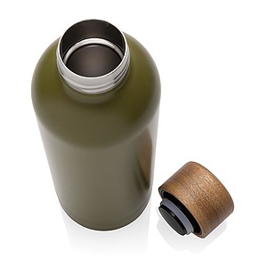 Termoska z recyklované oceli, objem 500 ml, zelená