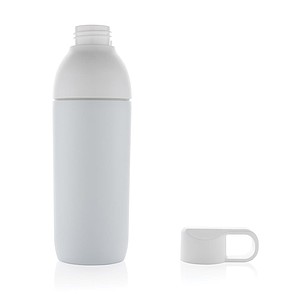 Termoska z recyklované oceli, objem 540 ml, bílá