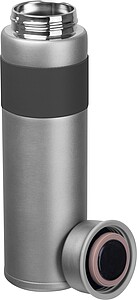 TESSA Dvoustěnná vakuová nerezová termoska, 600 ml, šedá