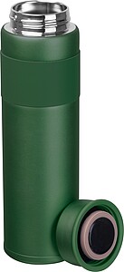 TESSA Dvoustěnná vakuová nerezová termoska, 600 ml, tmavě zelená