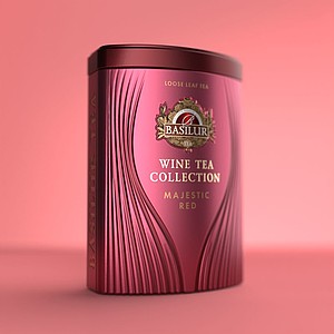 TEWINE - Basilur Wine Tea Majestic Red plech 75g - reklamní předměty