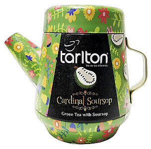 TIGLO Tea Pot Tarlton Cardinal Soursop Green Tea plech 100g - reklamní předměty