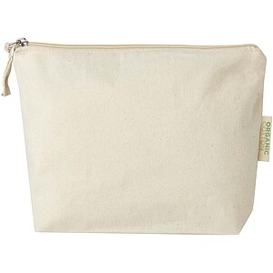 Toaletní taštička z organického materiálu, béžová