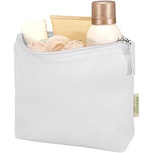 Toaletní taštička z organického materiálu, bílá