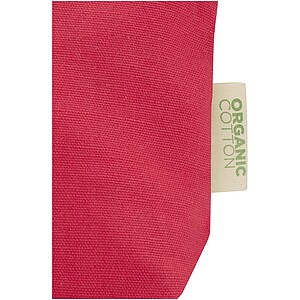 Toaletní taštička z organického materiálu, červená