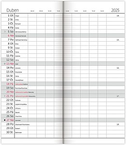 Torino měsíční diář 2027, modrý