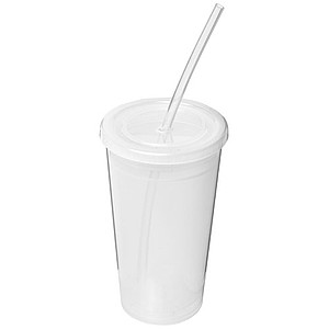 Transparentní dvouvrstvý kelímek, 350ml, transparentní