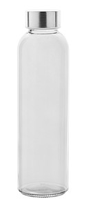 Transparentní láhev na pití, 500ml, s kovovým víčkem - reklamní předměty