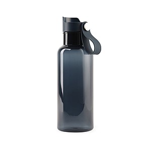Transparentní láhev na pití 600ml, z RPET, modrá