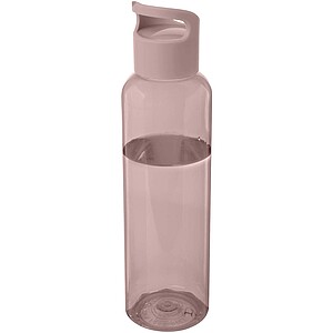 Transparentní láhev na pití, 650ml, jemně růžová