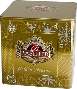 TREASURE - BASILUR Festive Treats Golden Treasure plech 75 g - reklamní předměty