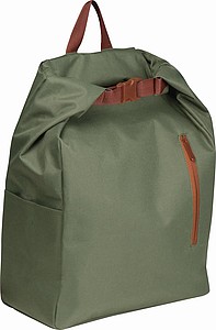 Trendy batoh z RPET, khaki zelený - reklamní předměty