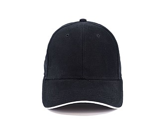 Trendy kšiltovka se sendvičovým kšiltem, černá