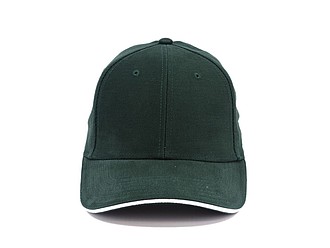Trendy kšiltovka se sendvičovým kšiltem, tmavě zelená