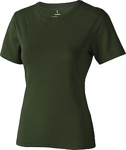 Tričko ELEVATE NANAIMO LADIES T-SHIRT army zelená M - trička s potiskem