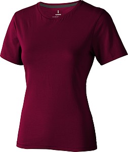 Tričko ELEVATE NANAIMO LADIES T-SHIRT vínová 188C, velikost L