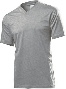 Tričko STEDMAN CLASSIC V-NECK tmavě šedý melír L