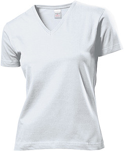 Tričko STEDMAN CLASSIC V-NECK WOMEN bílá M - trička s potiskem