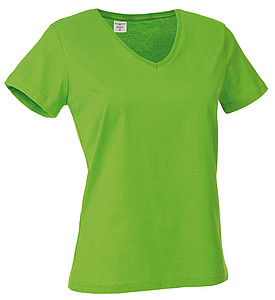 Tričko STEDMAN CLASSIC V-NECK WOMEN jasně zelená XXL