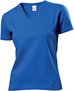 Tričko STEDMAN CLASSIC V-NECK WOMEN královská modrá S