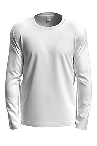 Tričko STEDMAN COMFORT LONG SLEEVE MEN bílá M