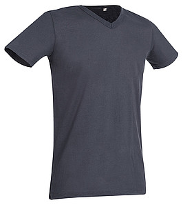 Tričko STEDMAN STARS BEN V-NECK středně šedá S