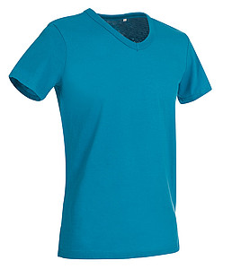 Tričko STEDMAN STARS BEN V-NECK tyrkysově modrá S