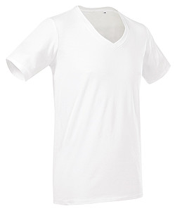 Tričko STEDMAN STARS DEAN DEEP V-NECK bílá S - firemní trička s potiskem