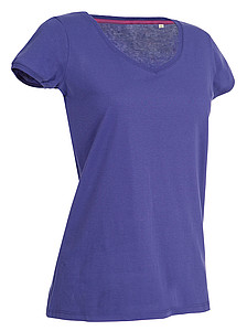 Tričko STEDMAN STARS MEGAN V-NECK tmavě fialová XL