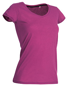 Tričko STEDMAN STARS MEGAN V-NECK tmavě růžová XL