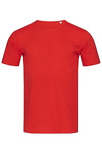 Tričko STEDMAN STARS SHAWN CREW NECK červená S - firemní trička s potiskem