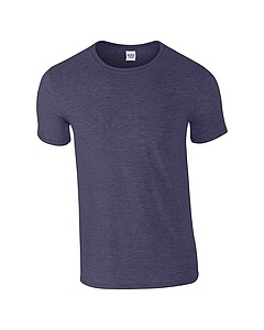 Triko GILDAN SOFTSTYLE ADULT T-SHIRT 153g, námořní modrá melange, XL - firemní trička s potiskem