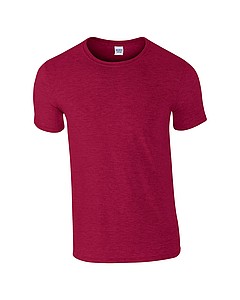 Triko GILDAN SOFTSTYLE ADULT T-SHIRT 153g, vínová, S