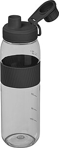 Tritanová láhev se silikonovým úchopem 750 ml, černá