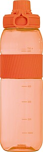 Tritanová láhev se silikonovým úchopem 750 ml, oranžová
